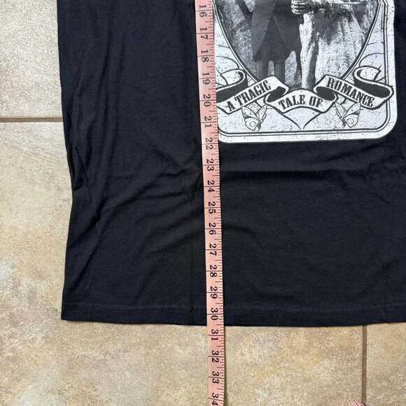 Tim Burton's Corpse Bride Tarot Card T-Shirt Black LARGE New - Picture 4 of 6